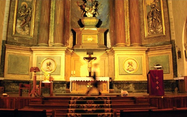 Fitxategi:Santa Maria la Real. Erretaula nagusiaren behekaldea.jpg