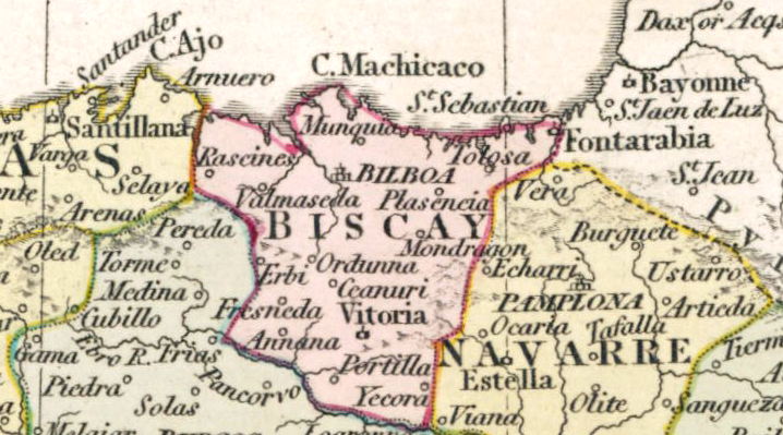 Fitxategi:Spain and Portugal. Soraluzeko ingurua (Robert Wilkinson 1809).jpg