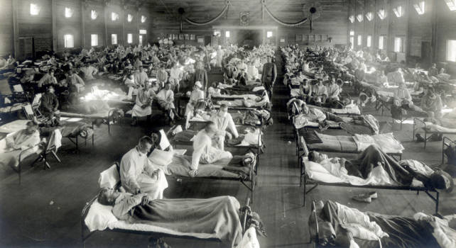 Fitxategi:1918ko gripea. Ospital militar amerikarra.jpg
