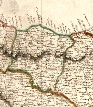 Fitxategi:Mapa de España dividida en prefecturas. Soraluze ingurukoa (1811).jpg