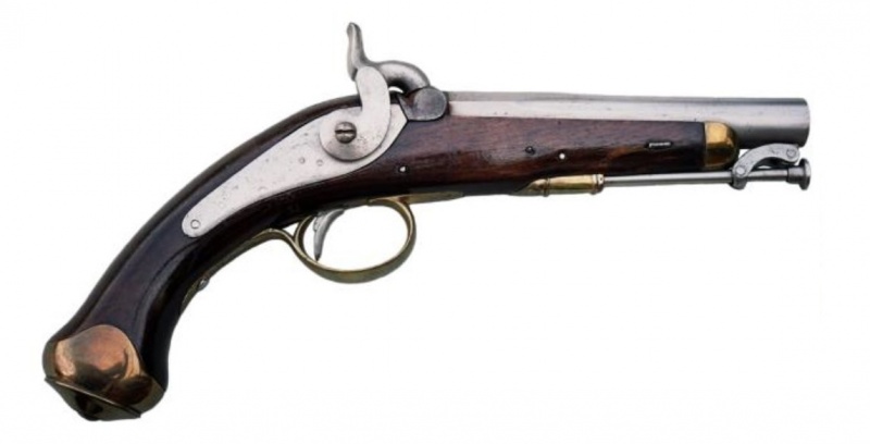 Fitxategi:Jendarme pistola. Erret Ondasuna 01 (MMM Ybarzabal 1850).jpg