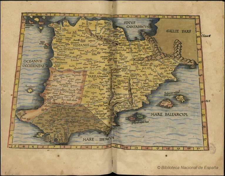Fitxategi:Hispania (Klaudio Ptolomeoren arabera).jpg