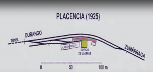 Tren geltokia. Planoa (Pedro Pintado Quintana 1925).png