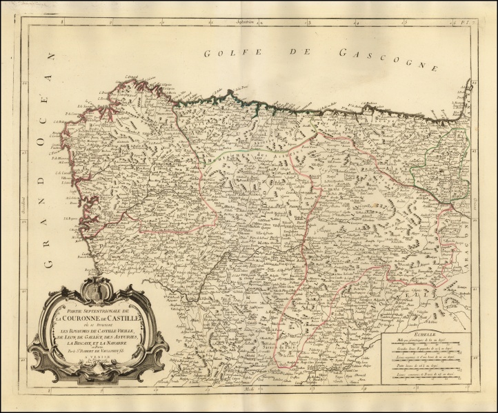 Fitxategi:Partie Septentrionale De La Couronne De Castille (Paolo Santini 1776).jpg