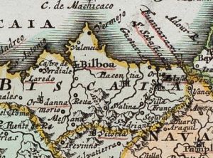 Hispaniae et Portugaliae regna (Weigel 1718). Soraluzeko ingurua.jpg