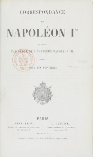 Correspondance de Napoleon I. Azala.jpg