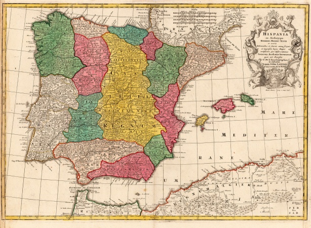 Hispania ex Archetypo Roderici Mendez Sylvae (T.C. Lotter 1757 baino geroago)