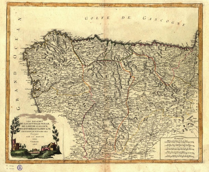 Fitxategi:Les rojaumes de la Castille Veille (Robert de Waugondj 1803).jpg