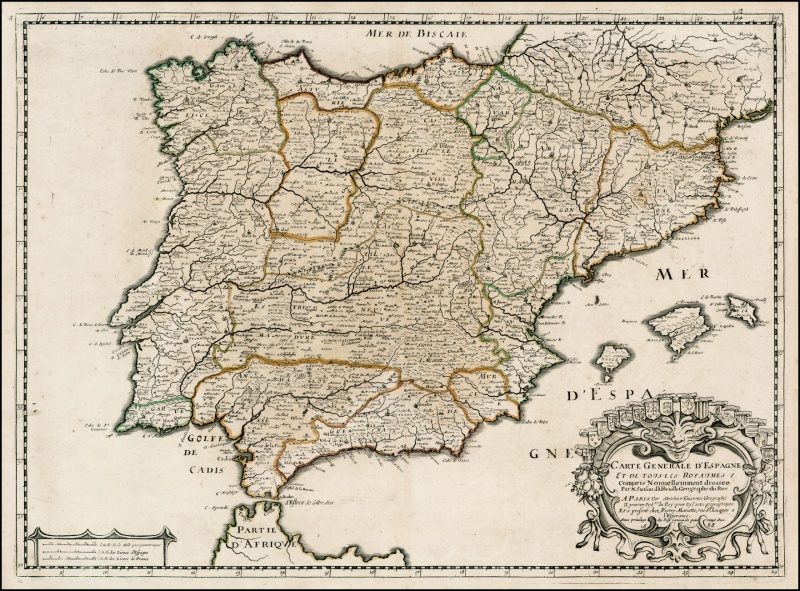 Fitxategi:Carte Generale de Espagne (Nicolas Sanson 1658).jpg