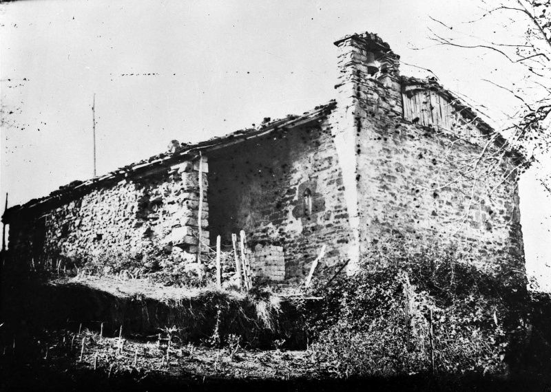 Fitxategi:San Esteban ermita (Irure). Ikuspegi orokorra 01 (Indalecio Ojanguren 1943).jpg