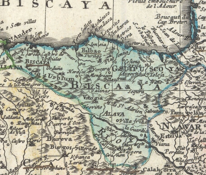 Fitxategi:Regnorum Hispaniae et Portugalliae (Homann 1720). Soraluzeko ingurua.jpg