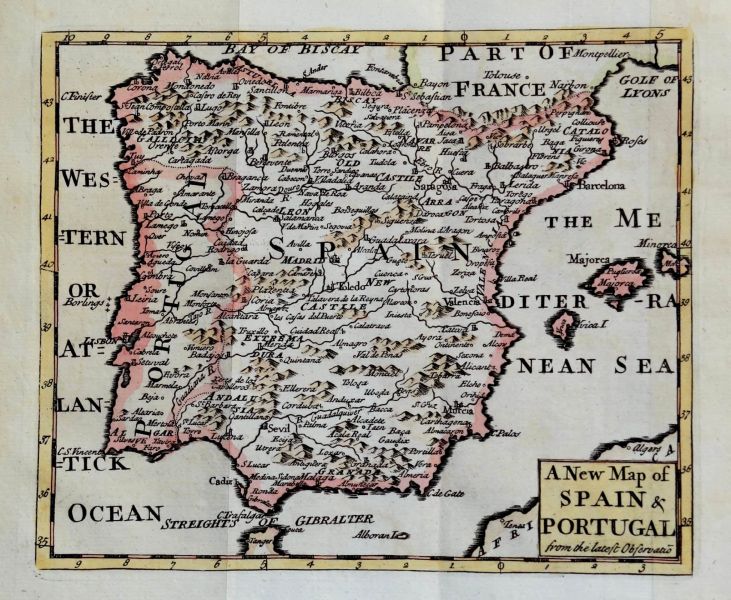 Fitxategi:A New Map of Spain and Portugal (John Senex 1749).jpg