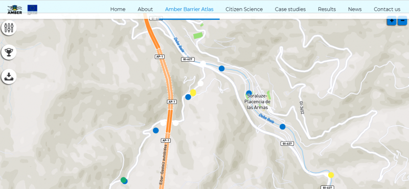 Fitxategi:AMBER proiektua. Soraluzeko oztopoen mapa (Amber 2021).png