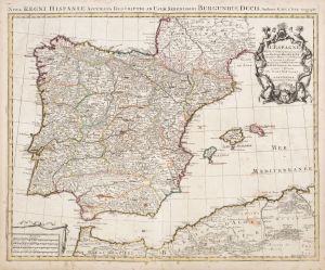 La Espagne dresée selon Rodrigo Mendez Sylva (Guillaume de la Isle 1730).jpg