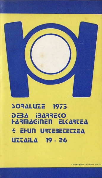 Fitxategi:Programa. IV mendeurrena (Soraluzeko Udala 1973). Azala (euskaraz).jpg