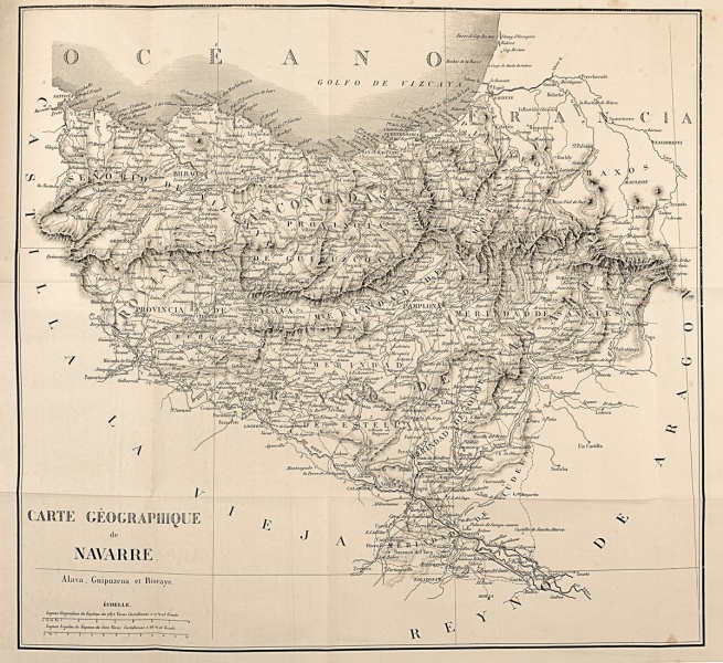 Fitxategi:Carte Geographique de Navarre (José de Rebolledo).jpg
