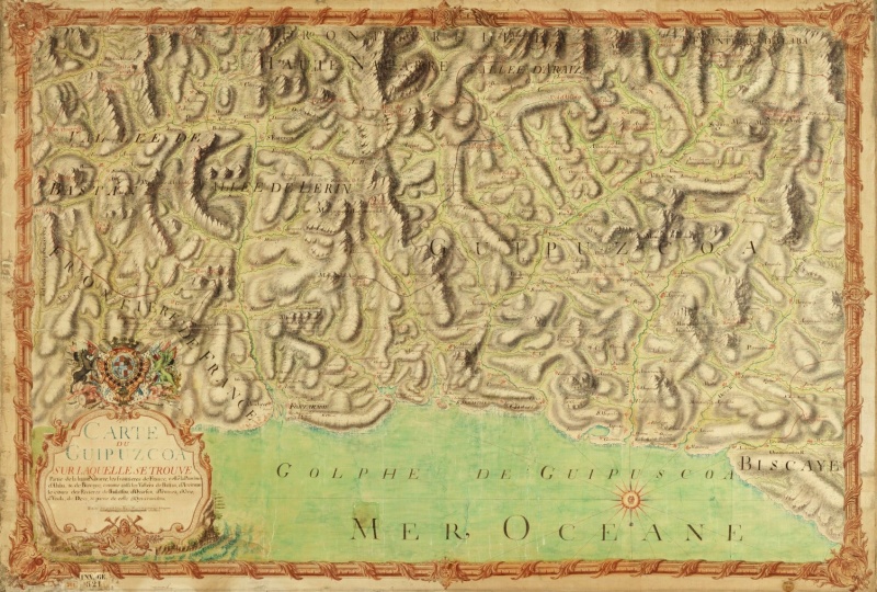 Fitxategi:Carte du Guipuzcoa A (François de La Blottière 1720).jpg