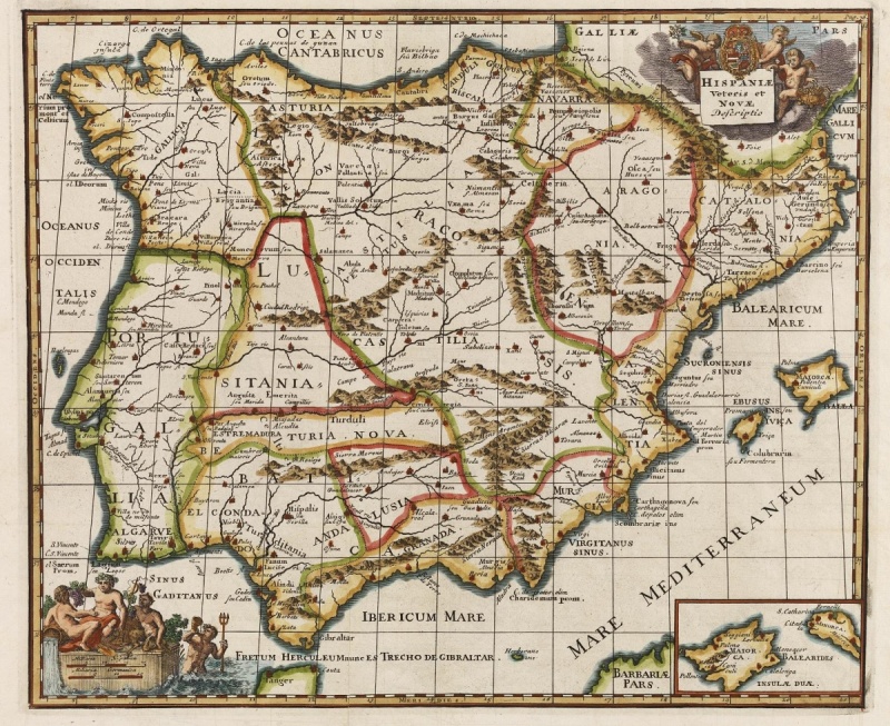 Hispaniae veteris et novae descriptio (Philipp Clüver 1624).jpg