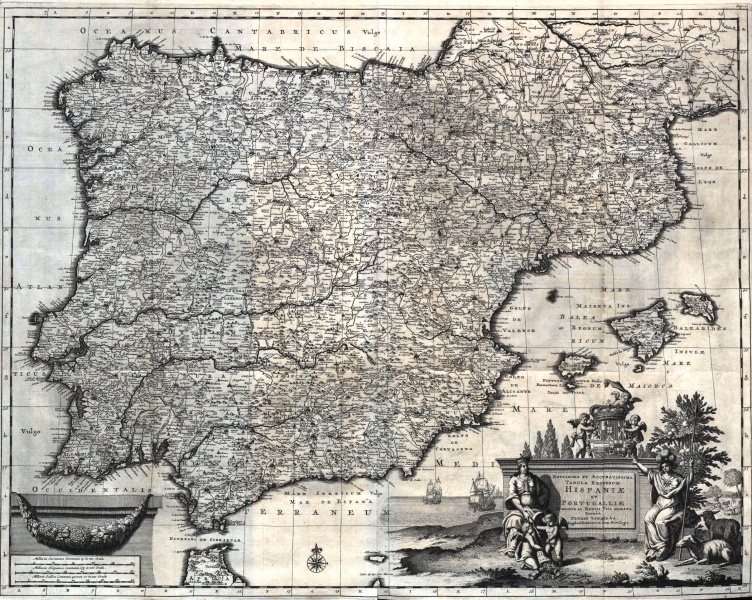 Fitxategi:Regnorum Hispaniae et Portugalliae (Pieter van der Aa 1707).jpg